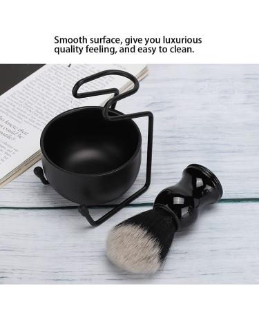 3-Part Premium Shaving Brush and Bowl Set for Men | Professional Beard Razor Tool with Stand Holder | Ideal Hairbrush and Soap Shell - Buy Online on GoSupps.com