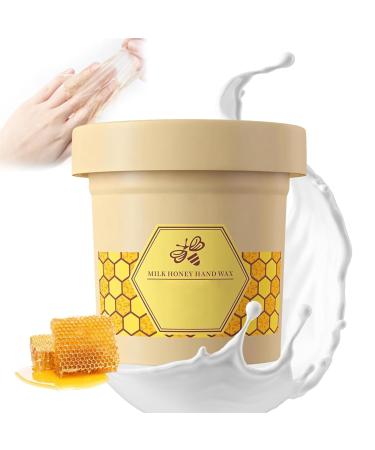 Yanobia Honey Milk Wax Hand Mask Exfoliating Hand Mask Moisturizing Face Mask for All Skin Types (120g-1pc)