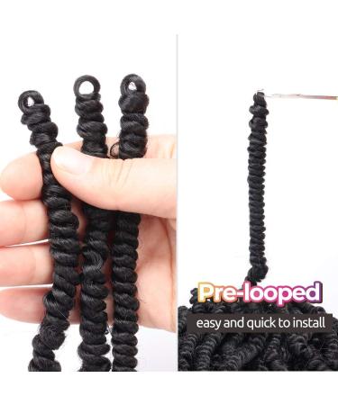TOYOTRESS Bob Spring Twist Hair - 6 inch 8 packs | Pre-twisted Kids Crochet Hair | Synthetic Braiding Hair Extensions | 1B Color | Pack of 8 - Buy Online on GoSupps.com