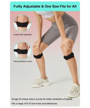 Knee Brace for Pain Relief - Unisex Compression Sleeve for Running and Support - Black - Buy Online on GoSupps.com