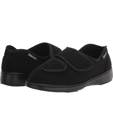 Silverts Women's Black Slippers - Size 8 X-Wide | Comfort & Style - Buy Online on GoSupps.com