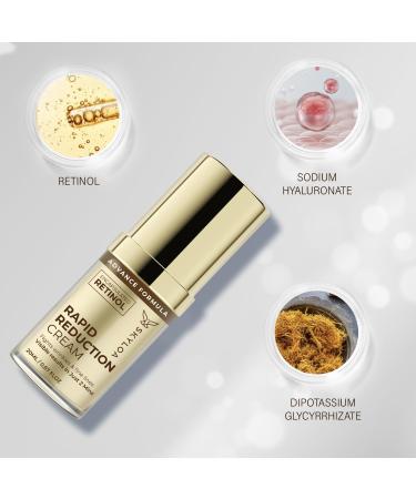 Retinol Eye Cream - Anti-Aging Under Eye Serum for Dark Circles & Puffiness | Hyaluronic Acid & Caffeine | Reduces Wrinkles & Fine Lines (20ML - Buy Online on GoSupps.com