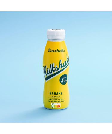 Buy Barebells Creamy Protein Shake - Low Sugar 24g Protein Lactose Free Banana Milkshake - 8 x 330ml Bottles | International Shipping Available - Buy Online on GoSupps.com
