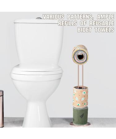 Vitalcozy Reusable Toilet Towels | Washable & Absorbent Cotton Bidet Towels | Eco-Friendly Paperless Wipes for Kitchen & Home - Buy Online on GoSupps.com