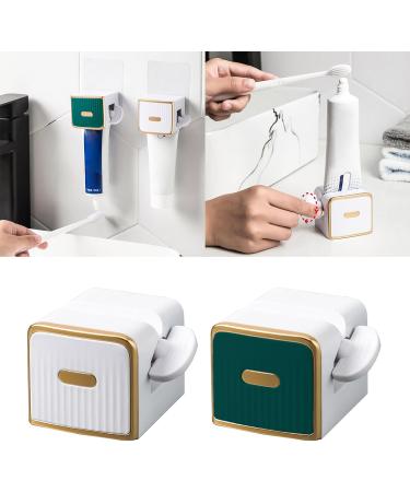 Wall-Mounted Toothpaste Squeezer Hand Cream Cleanser Squeezer Lazy Squeeze Toothpaste Holder Home Bathroom Accessories Wall-Mounted Cream Tube Squeezer White - Buy Online on GoSupps.com