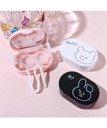 5 Pack Contact Lens Cases - 4 In 1 Travel Box with Mirror & Tweezers for Outdoor & Daily Use - Buy Online on GoSupps.com