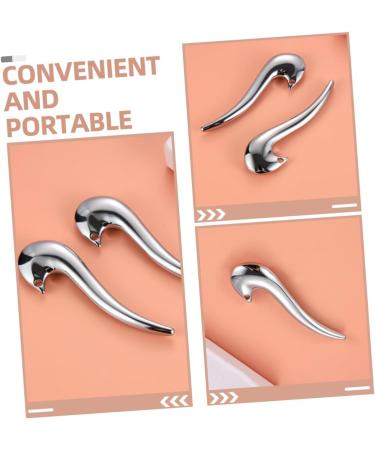 Beavorty 4pcs Metal Acupuncture Stick Tools Eye Roller Tool for Face Eye Acupoint Scraper Face Acupoint Scraper Face Scraper Eye Scraper Faical Tool Massage Zinc Alloy Tendon Stick 10.00X3.20X3.00CMx4pcs Silverx4pcs - Buy Online on GoSupps.com