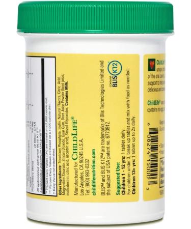 ChildLife LiveBiotics Natural Strawberry Chewable Tablets - 2 Billion CFU, 30 Count - Oral Care for Kids - Buy Online on GoSupps.com