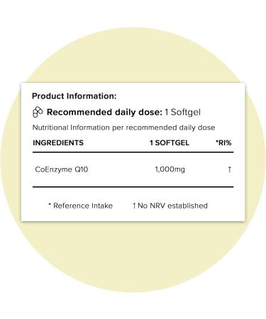 Hey Nutrition CoEnzyme Q10 Supplement - 100mg Premium Ubiquinone - Antioxidant Boost - Vital Organ Nutrition - Non-GMO - UK Made - 60 Softgels - Buy Online on GoSupps.com