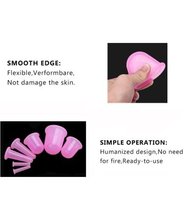 Cupping Therapy Sets 7Pcs | Silicone Anti Cellulite Massage Cups | Vacuum Suction Facial & Body Massager for Adults - Buy Online on GoSupps.com