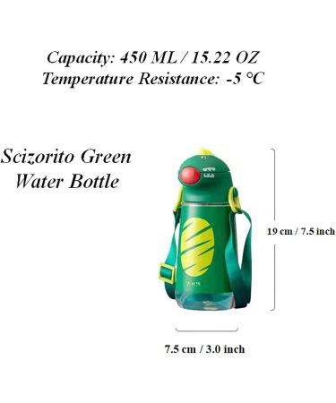 Scizorito Leak-Proof Straw Water Bottle - Portable & Crash Resistant TRITAN Cup - Healthy Silicone Mouth - BPA Free - Summer Essential (Green) - 9.5oz/13.5oz - Buy Online on GoSupps.com