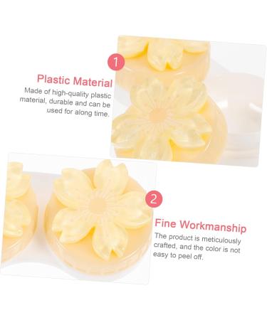 Kalafina Mini Contact Lens Container with Mirror - Eye Care Storage Box - Yellow 7x4.5x2.5cm - International Shipping Available - Buy Online on GoSupps.com