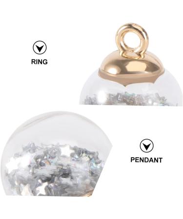 Zerodeko 30pcs Diy Accessories Earrings Jewlery Decor Diy Accessory Diy Handmade Accessory Earring Accessory Sequined Balls Sequined Adornment Glass Ball Pendant Crystal Supplies - Buy Online on GoSupps.com