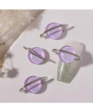FEIlei Planet Nail Art Rhinestones 3D Nail Charms with Saturns Shape Nails Jewelry - Buy Online on GoSupps.com