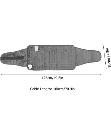 Alomejor Electric Waist Heating Blanket - Upgraded Velcro Warmer with Controller for Office Use - Gray - Buy Online on GoSupps.com
