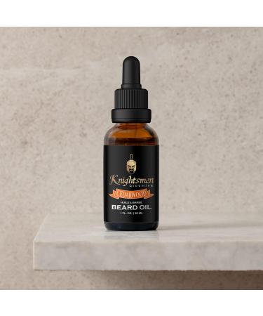 Men's Cedarwood Beard Oil - Made in Canada | Natural Ingredients: Cedarwood Coconut Argan Jojoba Castor Grapeseed Oil & Vitamin E - Buy Online on GoSupps.com