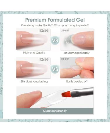 ROSALIND Clear Poly Nail Gel 30ML 2PCS - Acrylic Builder Gel for Nail Extensions - Buy Online on GoSupps.com