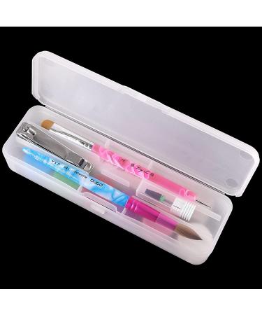 Beauticom Double-Layer Personal Storage Case for Nail Art Pens, Brushes, and Tools (Frosted White) - Buy Online on GoSupps.com