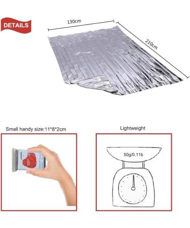 Buy Baij Rescue Ceilings - 9pcs Multifunctional Thermal Blankets for Emergency Survival & Outdoor Safety | First Aid Kit Essential - Buy Online on GoSupps.com