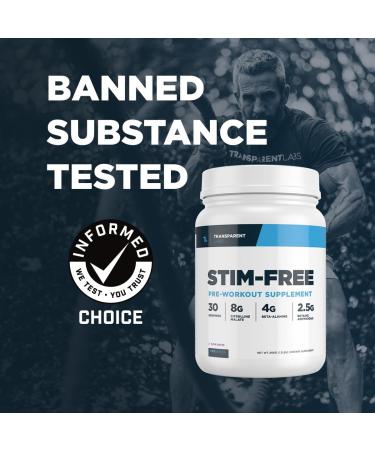 Transparent Labs Stim-Free Pre-Workout Powder - Caffeine-Free Pre-Workout for Men & Women | Beta Alanine Citrulline Malate elevATP | 30 Servings Strawberry Lemonade - Buy Online on GoSupps.com