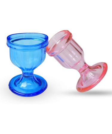 Set of 2 Blue and Pink Eye Wash Cups for Gentle and Effective Eye Cleansing - Buy Online on GoSupps.com