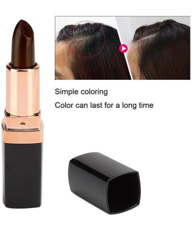 Uxsiya 4.5g Hair Color Dye Lipstick Temporary Dye Pencil Portable Hair Touch Up Stick(Brown) - Buy Online on GoSupps.com