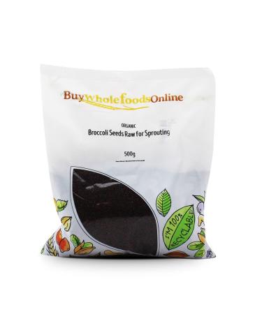 Organic Broccoli Seeds Raw for Sprouting 500g (BWFO) - Buy Online on GoSupps.com