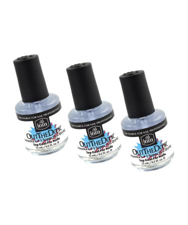 3 X Out The Door Number 1 Super Fast Drying Nail Top Coat For Nail | size 0.3 fl oz / 9 ml