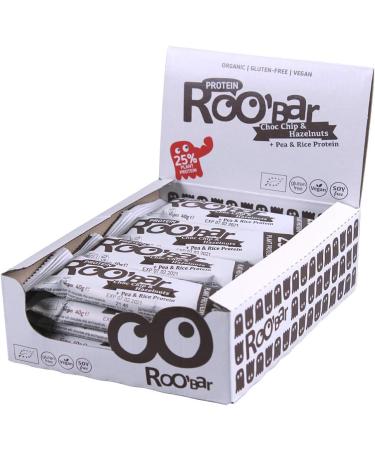 Roo'bar Cherry & Chocolate Chip Protein Bar - Organic & Vegan - 40g - Buy Online on GoSupps.com