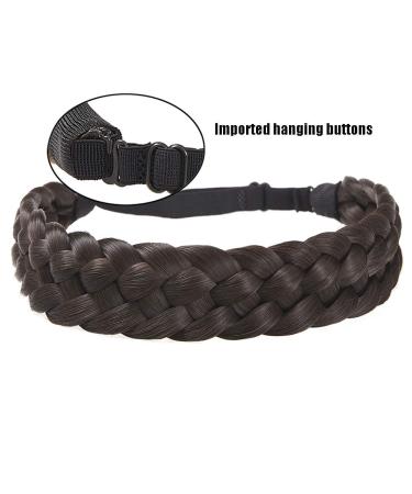 Chunky Plaited Braided Headband - Multicolor Thick Synthetic Hairpiece for Women - Buy Online on GoSupps.com