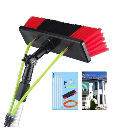 ZTZBFGM Window Cleaning Telescopic Pole Water Fed Extendable Brush Suitable for Cleaner Conservatory Roof Photovoltaic Panel Cleaning/Window Clean 30 cm brush head 13.1 ft 13.1 ft 30 cm brush head