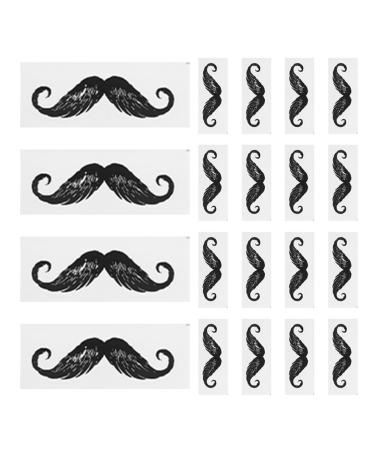 100 Autocollants Petit Moustache et pilation Patchs Modelage Barbe Taille Petite Auto-adh sifs en Polypropyl ne pour Protection Cire Nez et Entretien Barbe