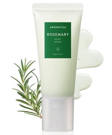 AROMATICA Rosemary Scalp Scrub 5.82oz / 165g  Sulfate-Free  Silicone-Free  Vegan  Cleansing with Salt Granules  Invigorates and Exfoliates Scalp  Micro-Exfoliate 5.82 Ounce (Pack of 1)