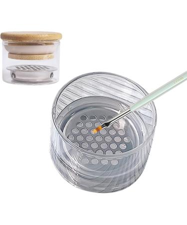 Brush Cleaning Cup Nail Brush Cleaning Tool With Lid Small Cup Holder For Nail Washing Nail Brush Cleaning Cup - Buy Online on GoSupps.com