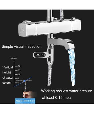 Instant Read Shower Thermometer | LED Display | Fahrenheit & Celsius | Ideal for Baby & Kitchen Faucets (New Style) - Buy Online on GoSupps.com