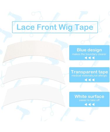 48 Piece Waterproof Double-Sided Lace Front Wig Tape - White Adhesive for Wigs, Toupees, Hair Pieces & Extensions - Buy Online on GoSupps.com
