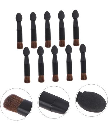 VINTORKY 10pcs Double Ended Eye Shadow Stick Makeup Sponge Applicator Lady Parts Eyeshadow Plastic Black - Buy Online on GoSupps.com
