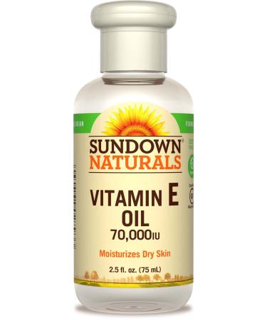 Sundown Naturals Vitamin E Oil 70,000 IU - 2.5 oz, Pack of 2