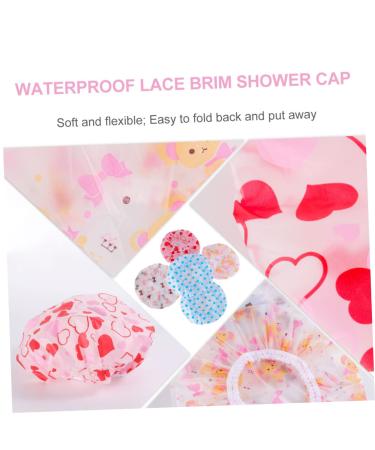 FOMIYES 5pcs Disposable Hair Shower Caps for Women - Shower/Bathing/Scrub Cap for Toiletries and Bathroom Supplies - Buy Online on GoSupps.com