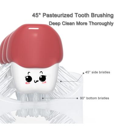Lanxin U-Form Children's 360 Toothbrush - Full Mouth Cleaning & Oral Massage for Kids Aged 2-6 | 4-Pack Healthy Smile - Buy Online on GoSupps.com