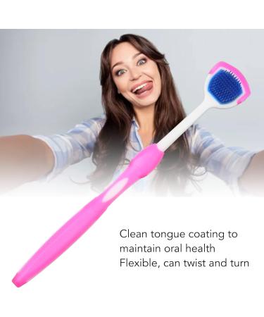 10Pcs Long Handle Silicone Tongue Scraper - Pink Tongue Cleaner for Bad Breath - Buy Online on GoSupps.com