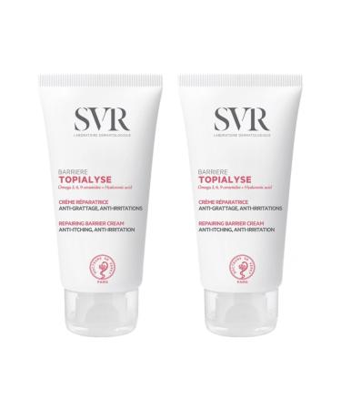 Topialyse Cr me Barri re Soin R parateur Anti-Grattage & Anti-Irritations Visage Corps & Mains Peaux Sensibles Tendance Atopique R siste l Eau Made in France Lot de 2x50ml