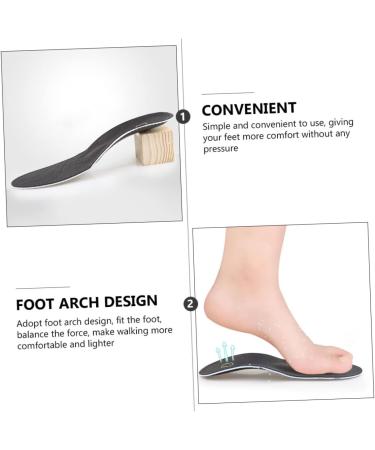 Buy Minkissy Arch Support Insoles - Foot Care Cushions for Flatfoot - Protective Pads & Comfort - 1 Pair Black - Buy Online on GoSupps.com