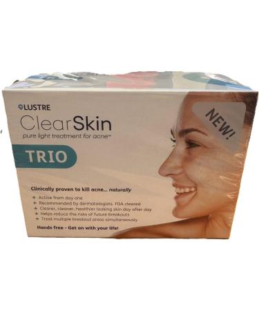 LUSTRE ClearSkin TRIO - Blue Light Acne Treatment Device UV-Free & Wireless | LED Therapy for Face and Body Acne Spots and Blemishes | Prevent breakouts inflammation and Skin Redness - Buy Online on GoSupps.com