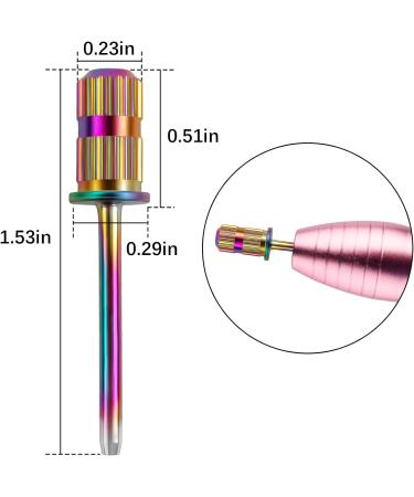 Grehge drill bits sanding bands for nail drill shaft 3/32 inch drill bits for nails mandrel bit for nails nail drill bits for acrylic nails manicure nails manicure pedicure tool(Rainbow) - Buy Online on GoSupps.com