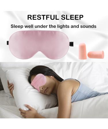 Buy eWish Zero Pressure Silk Sleep Mask - Adjustable Eye Shade for Ultimate Comfort | Blocks Light - Pink - Buy Online on GoSupps.com