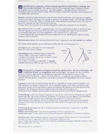 BreastGro Capsules - Enhance Your Natural Curves | 135 Count - International Shipping Available - Buy Online on GoSupps.com