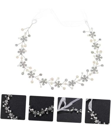 MERRYHAPY 1 PC Plum Blossom Rhinestone Hair Band Novel Headdress Bridal Silver Vines Charming Headband Rhinestone Headbands for Women Hair Bands for Womens Hair Elegant Headband Hair Jewelry - Buy Online on GoSupps.com