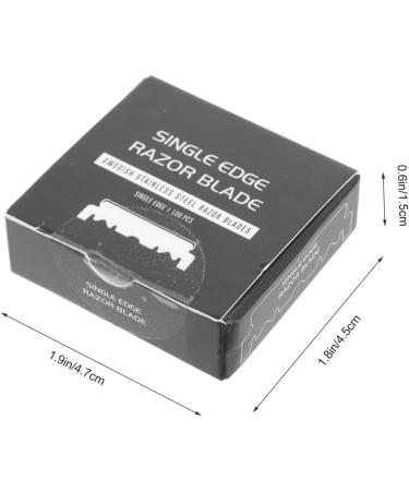 FRCOLOR 500 Pcs Stainless Steel Barber Face Razor - Manual Half Face Cutter for Barbershop - Buy Online on GoSupps.com