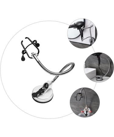 Alipis Adjustable Blow Bathroom Storage Suction Hair Stand Cup Steel Holder Dryer Rack Hands - Buy Online on GoSupps.com